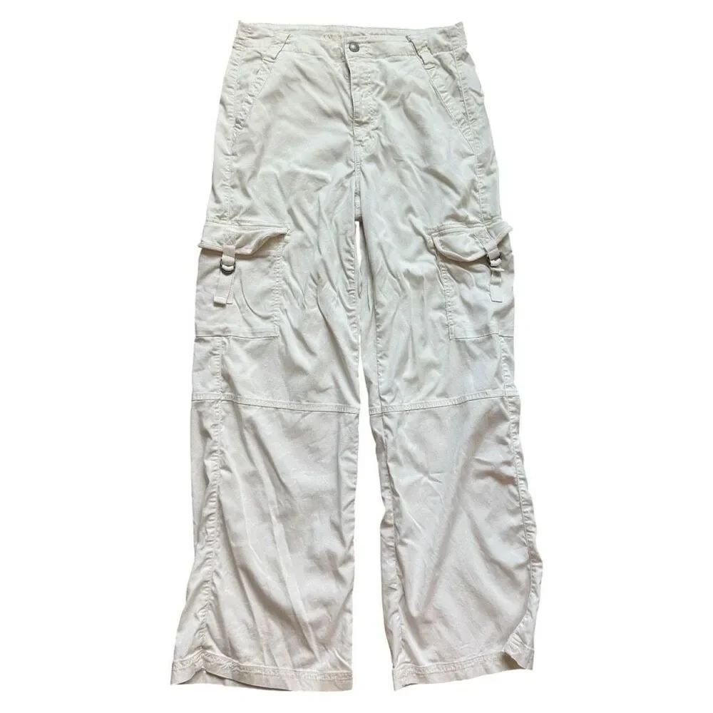 Womens American Eagle Dreamy Drape Super High Rise Baggy Wide Leg Pants - Sz 8 R